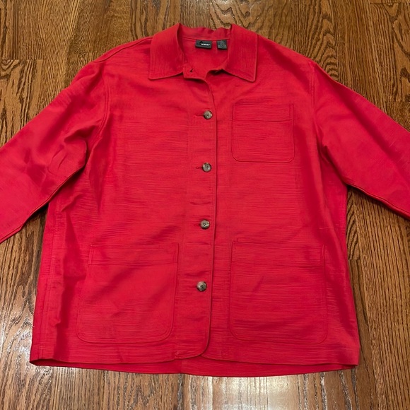 Lizwear Jackets & Coats Lizwear Red Lightweight Jacket Poshmark